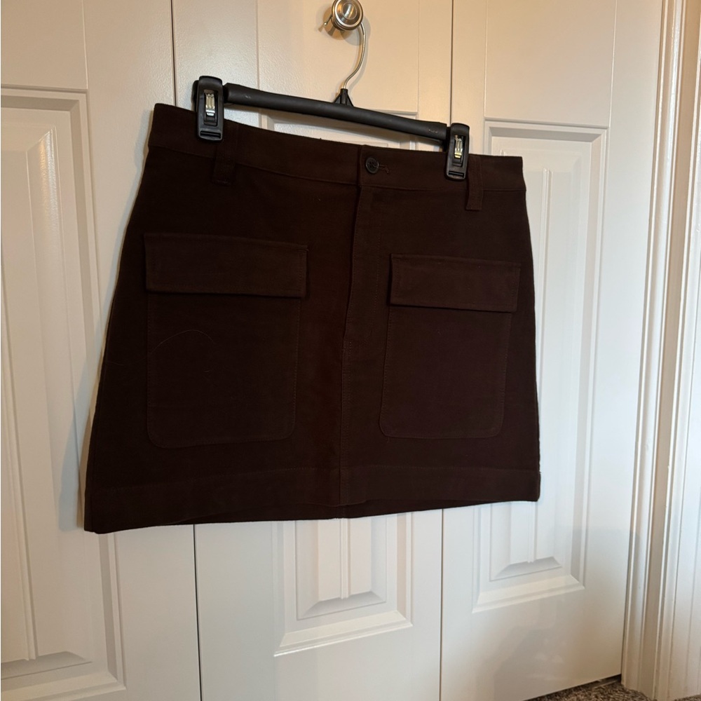 Madewell Chocolate Brown Skirt
